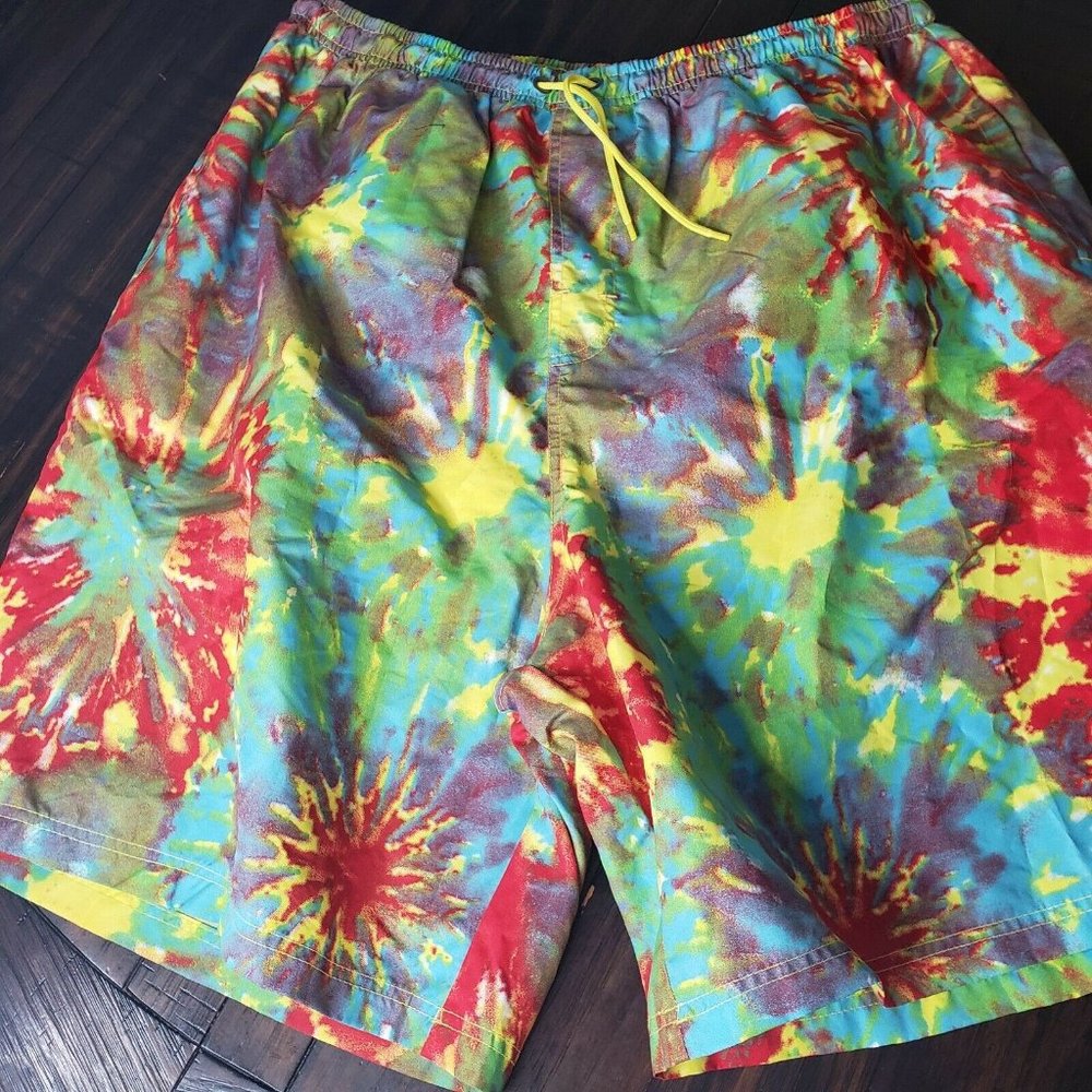 Kingsize XL Mens Tie Dye Swin Trunks/Shorts